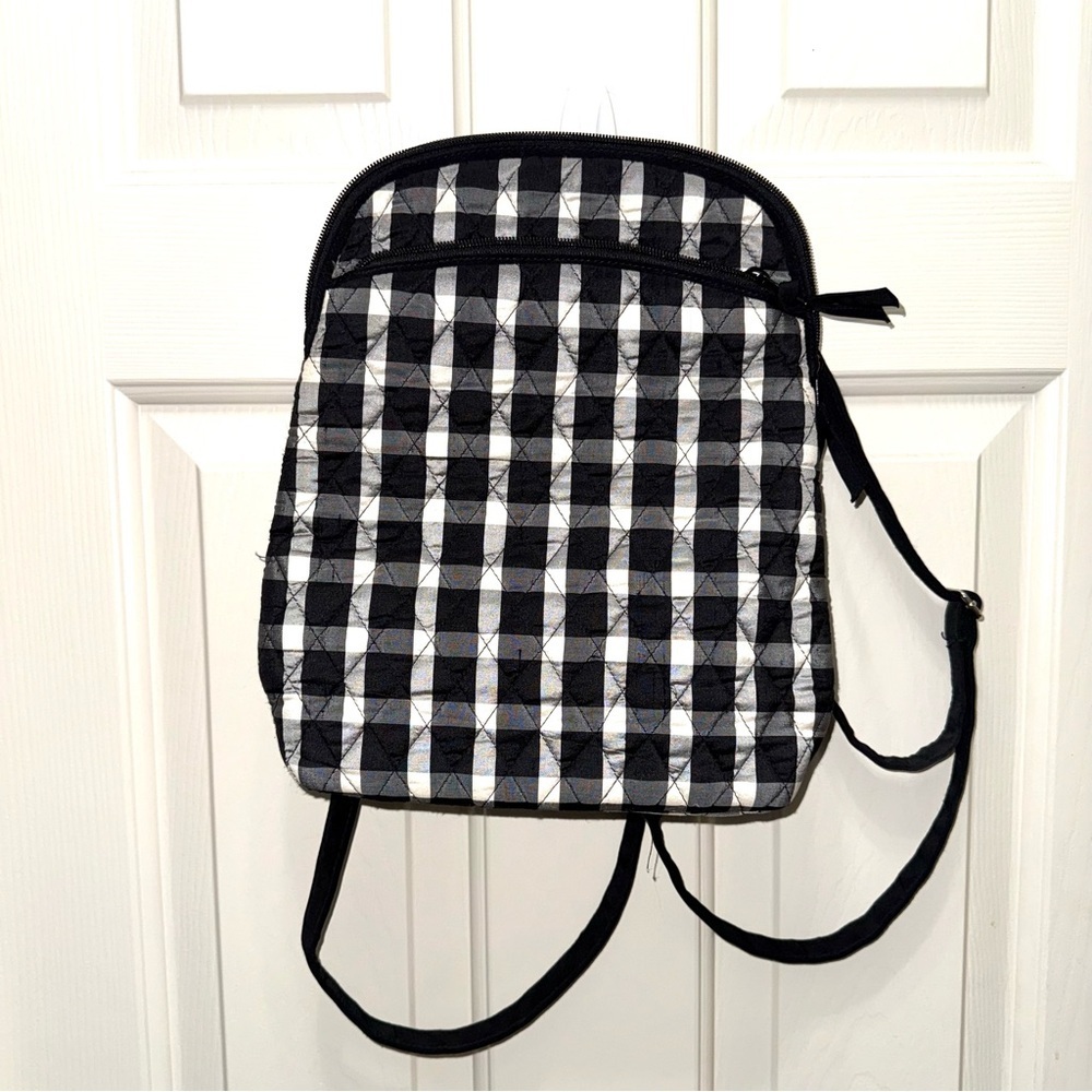 Vera Bradley Black and Gray Patterned Fabric